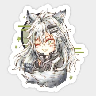 Arknights Chibi Lappland Sticker